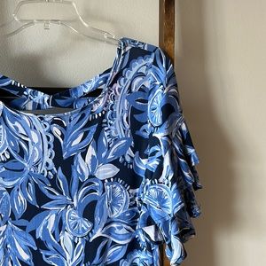 Lilly Pulitzer blue printed dress, XL